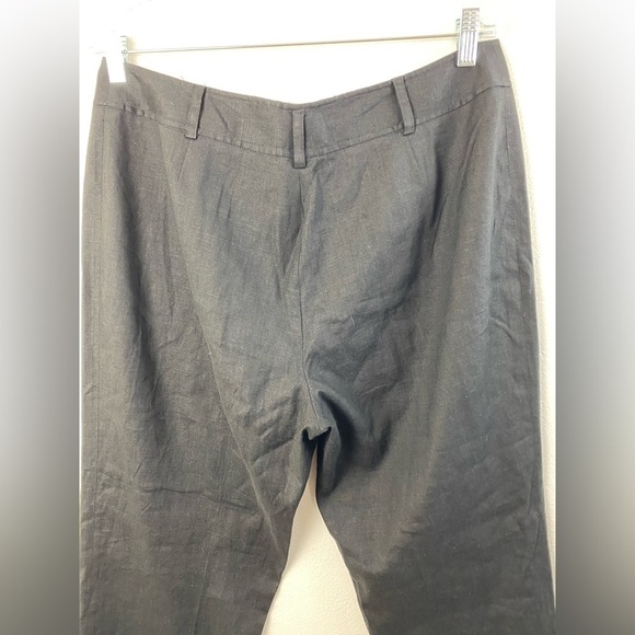 Linen Stretch Anne Klein Wide Leg Summer Beach Vacation Pants size 14 Petite - Picture 4 of 10